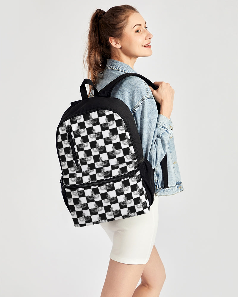 Print On Demand - Duo-Zip Backpack - "EOD Checkered Flag"