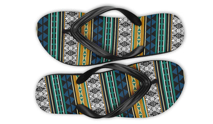 Print On Demand - Flip Flops - "Aztec Verde"