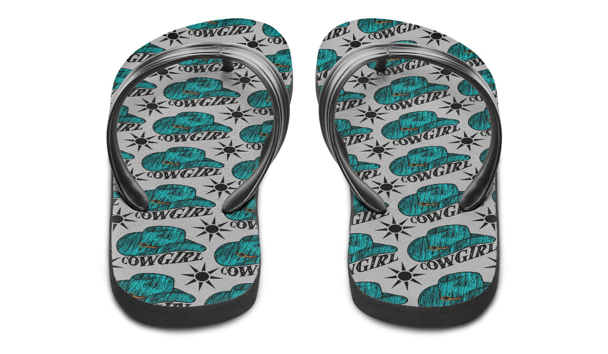 Print On Demand - Flip Flops - "Cowgirl"