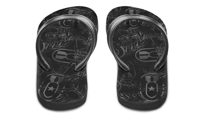 Flip Flops - "It's 5 o'clock Somewhere" (Grey)