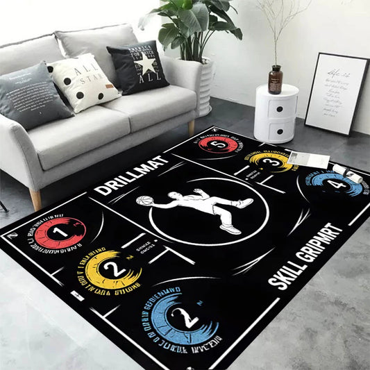 Basketball Train Mat – Non-Slip Soundproof Dribbling Drill Pad for Kids & Teens, Indoor Ball Control Training Mat