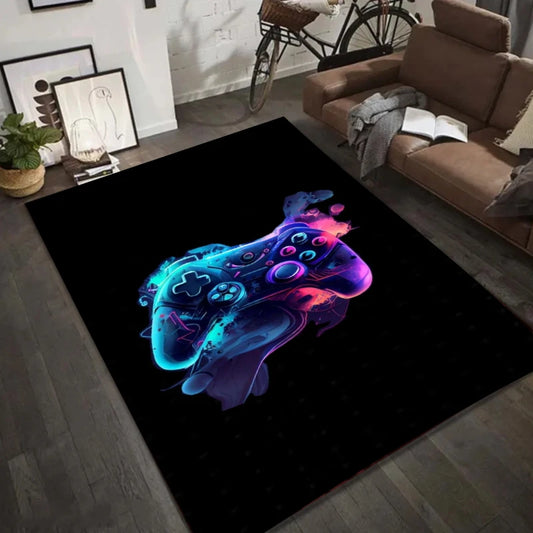 Gaming Area Rug – Non-Slip Washable Gamepad Carpet for Kids & Boys