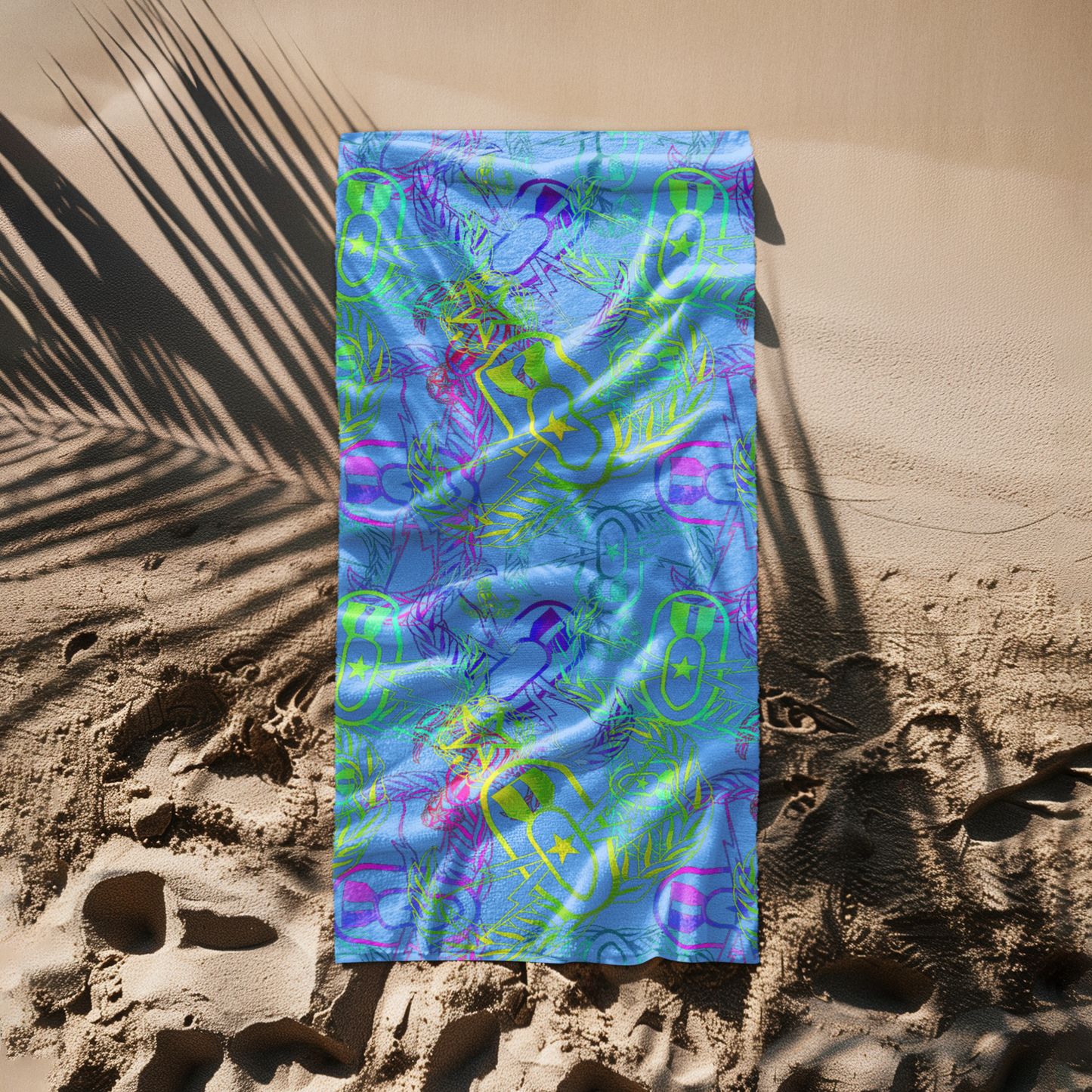 Print On Demand  - Beach Towel - "It's 5 o'clock Somewhere" (Pastels)